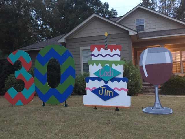 large yard signs for birthday